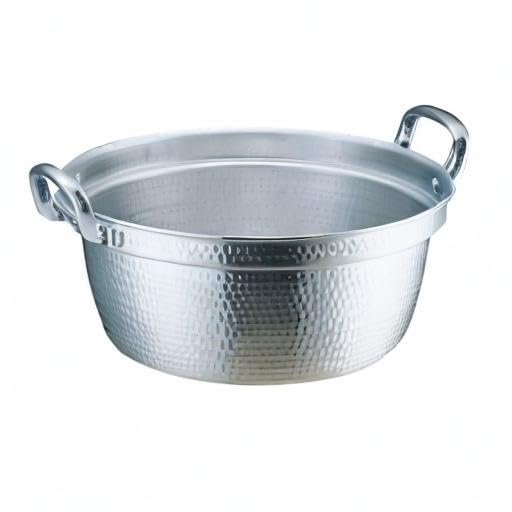 Akao Aluminum DON Hammered Round Pot, 30cm, Aluminum Alloy, with Aluminum Die-Cast Handle, Made In Japan, AEV02030