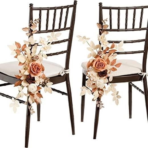 Wedding Gift Chair Back Flower Simulation Flower Kit European And American Outdoor Festival Decoration Background Direct Supply