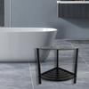 Foot Rest Shoe Stool, Multifunctional Lightweight Corner Shower Stool for Shaving Legs, Inside