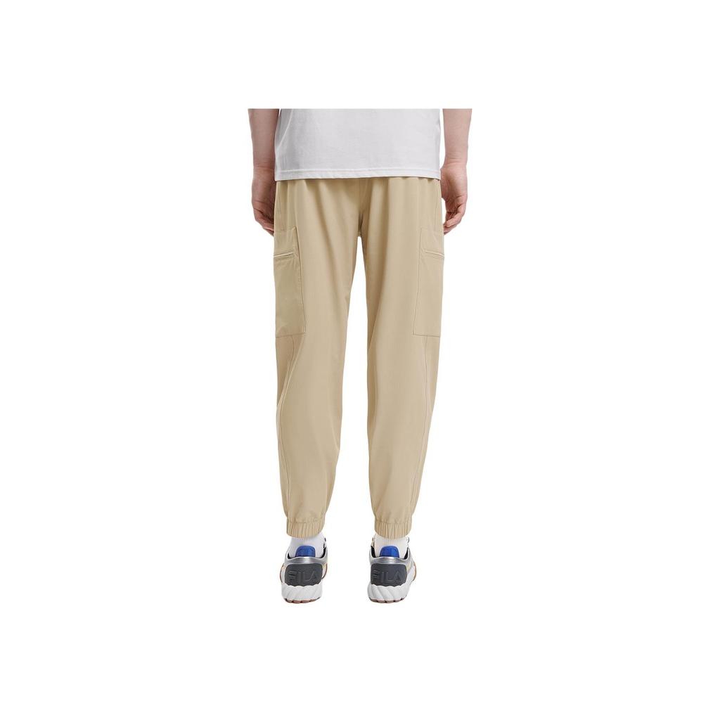 New FILA Knitted Sweatpants Men's Khaki F11M339803FDK