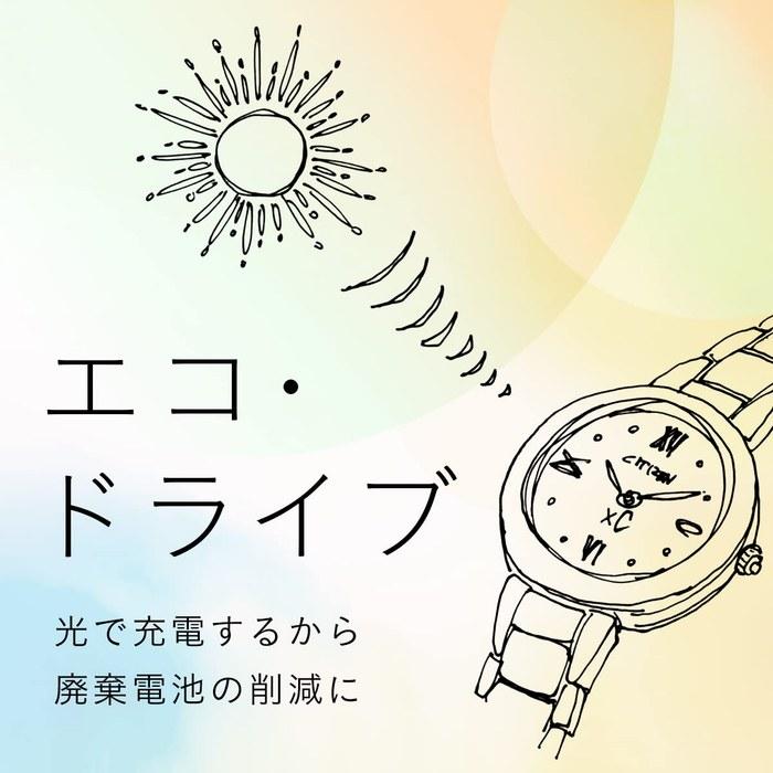 [CITIZEN] xC EC1164-53W Radio Watch Titanium Women's Sakura Pink