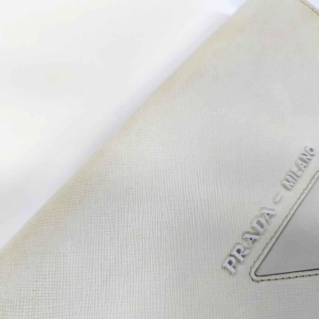 [Pre-Owned] Mini White Leather Shoulder Bag - Good #QOHS3F