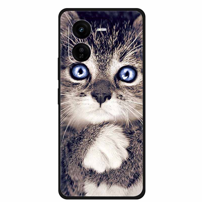 For iQOO Z9x Z9 Turbo 5G Case Luxury Fashion Soft Silicone Phone Case For iQOO Z9 Turbo 5G Cover Shockproof TPU Protector Capa