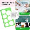 BRIIKPP Set Transparent Geometric Drawing Template Ruler Circle Ruler 3-Piece Set Square, Ellipse, Polygon, Triangle, Template, General-Purpose