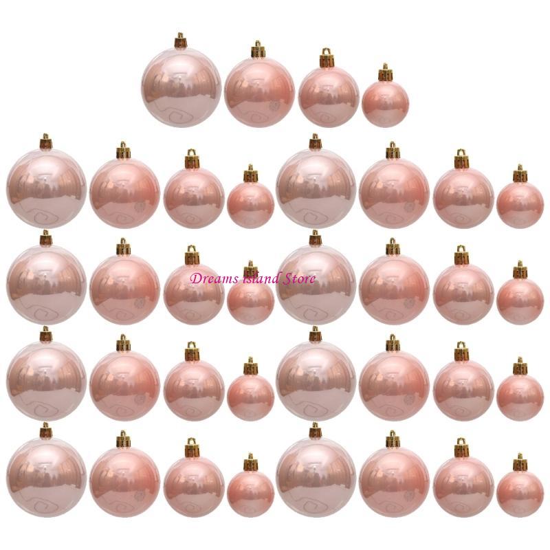 Festival Shatterproof Christmas Ornament Attractive Christmas Tree Hanging Sphere Ornament for Seasonal Display Decors HX6C
