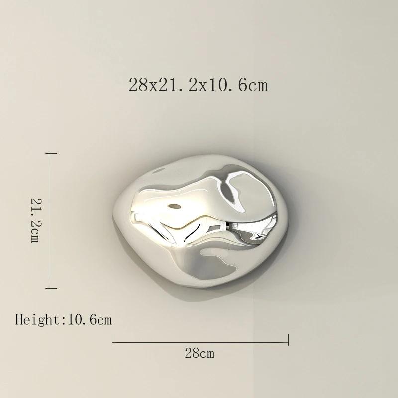 Living Room Wall Pendant Background Display Stereo Stone Wall Hanging Electroplating Simulation Stone Pendant Wall Decoration