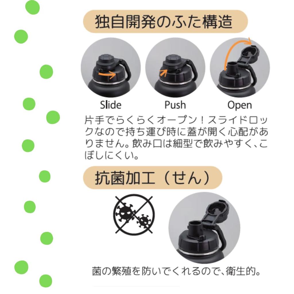 Kevnhaun Sports Bottle, 1.2L, Black, Dishwasher Safe, Vacuum Insulated, Keeps Water Cold, Includes Carabiner for Easy Carrying, and Silicone Cover,