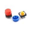 25Sets Momentary Tactile Push Button Touch Micro Switch 4P Pcb Caps 12X12X7.3Mm