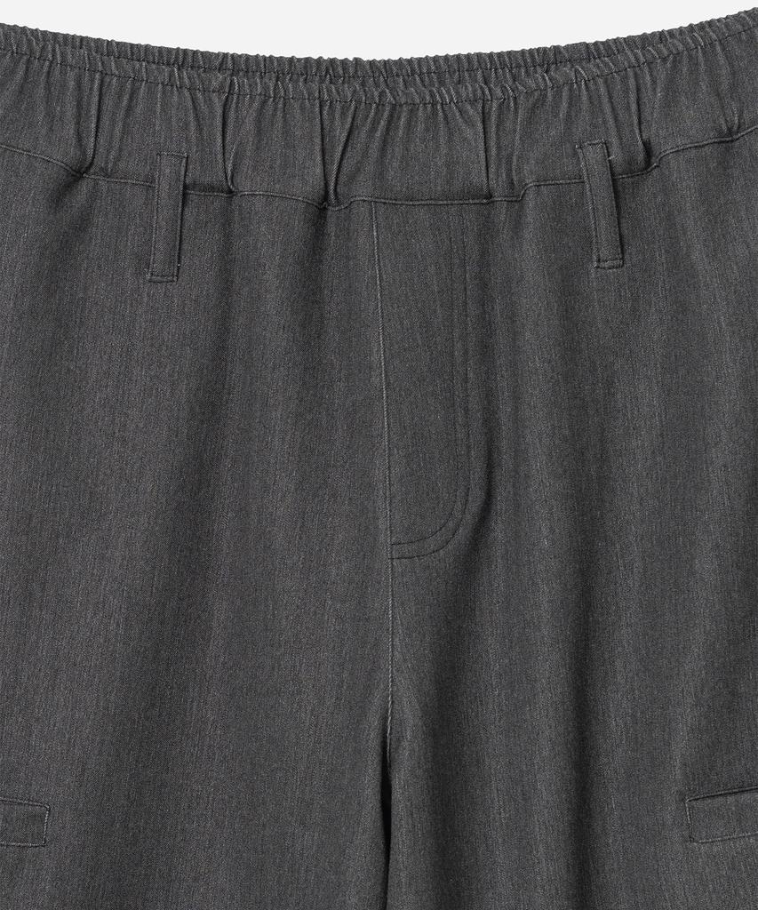 MILLO WOMEN Layered Wide Trousers [Charcoal Gray]