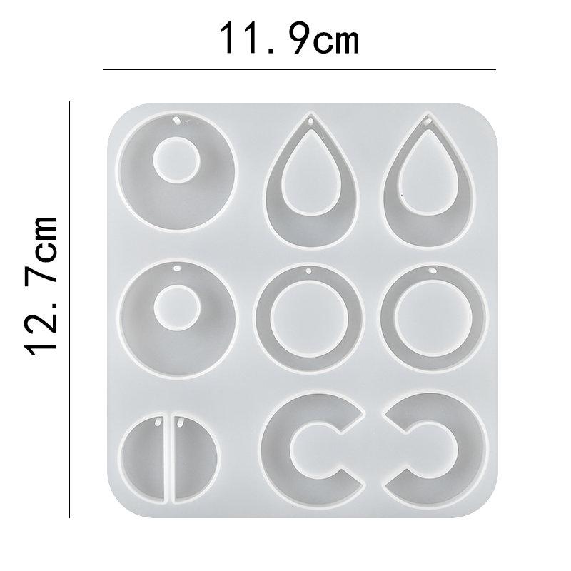 30 Stile Silikon Ohrring Anhänger Silikon Harz Formen Schmuckherstellung Gießform für DIY UV Harz Epoxid Anhänger Basteln Handgemacht