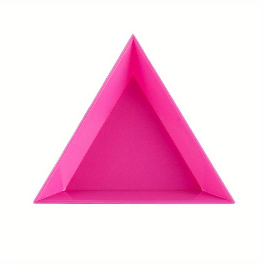 10Pcs Triangle Plate Jewelry Classification Triangle Plate Loose Bead Plate Nail Tool DIY Jewelry Display Plate Sorting Plate