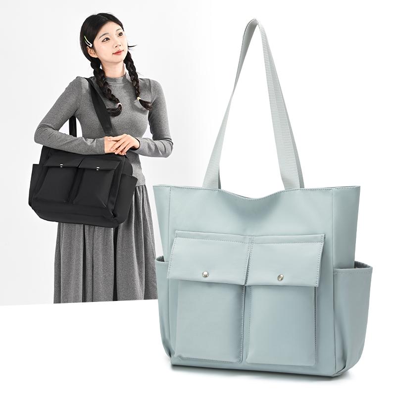 Handbag Large Capacity Tote Bag Women Solid Color Shoulder Bag