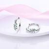 925 Silberfarbene Zirkonia-Stern-Creolen für Damen Schmuck Jubiläum Hochzeit Schmuckherstellung Geschenk