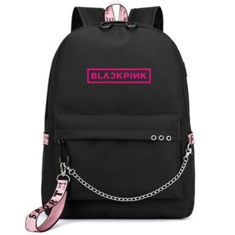 Stylish And Durable Blackpink-inspired Backpack For Students