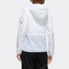 adidas Women's Lightweight Hooded Windbreaker White FT2862