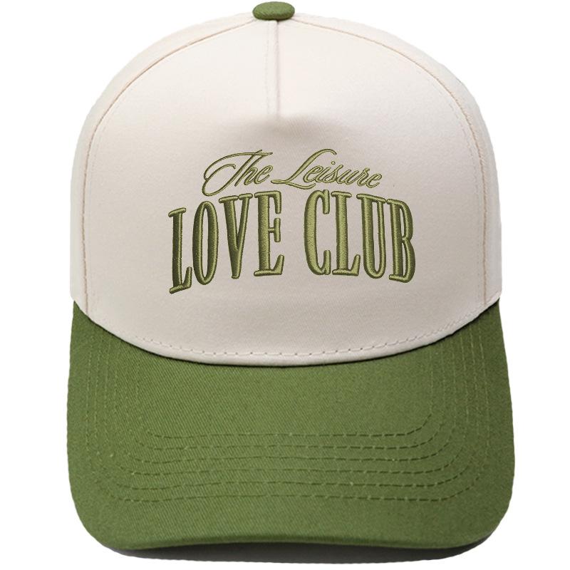 LOVE CLUB three-dimensional embroidery color matching truck driver hat male couple female casual sunshade baseball cap