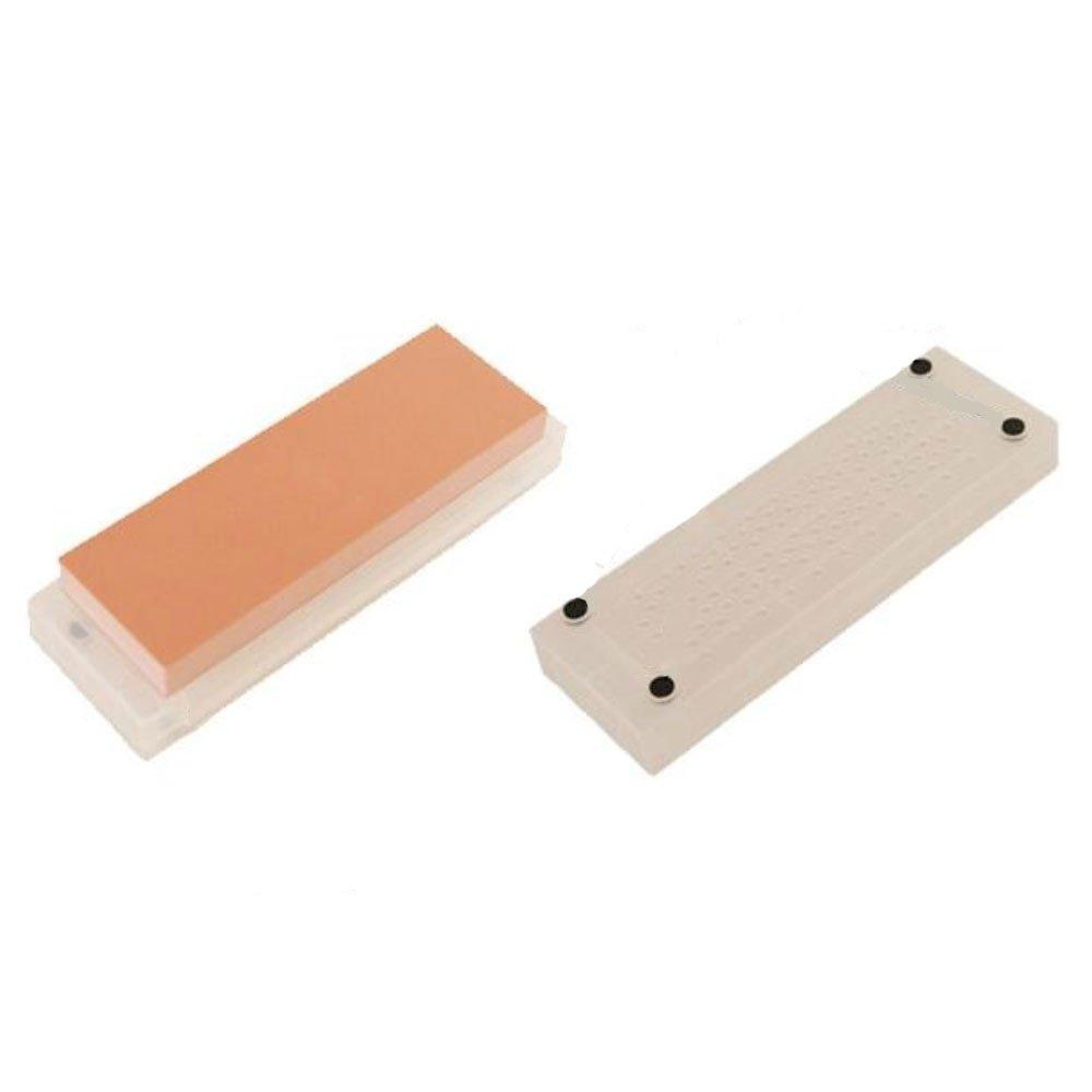 NANIWA Professional Whetstone Goken Kagayaki with Sharpening Stand and Storage Case 210 X 70 X 20mm #400 NK-2204