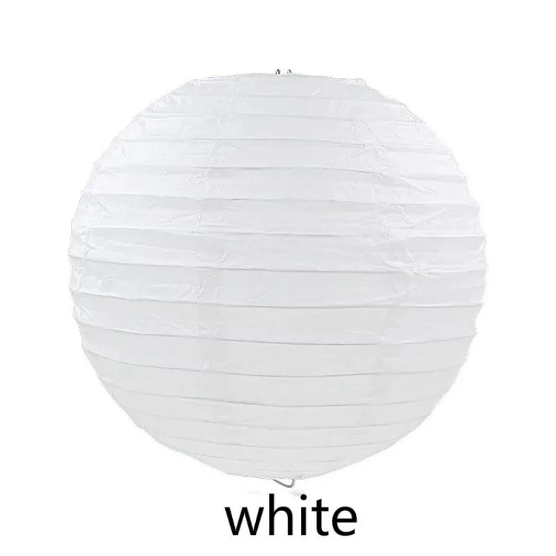 20cm Wedding Decoration Colorful Lantern Lantern Festival Decoration Folding Hand-made Circular Paper Lantern Wedding Children Painting Diy Lantern