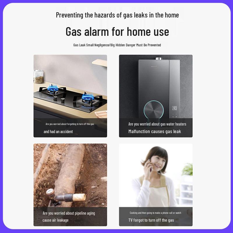 12V/220V Ceiling-Mounted Combustible Gas Detector for Household Fire Safety