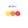 Set of 3 Balls for Hand Exercises, Stress Relief, Grip Strengthening, Finger Training