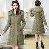 Down Padded Jacket Women's Mid-length Style Thickened 2025 New Fashion Winter Slim Jacket Slimming Padded Jacket