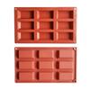 9-Cavity Silicone Dessert Molds For Chocolate Non-Stick Square Cake Mold Biscuit Chocolate Mold DIYDessert Kitchen Baking Tools