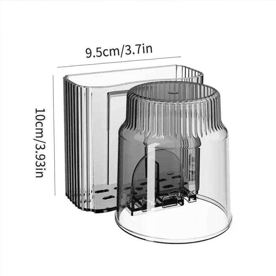 Electric toothbrush holder Tooth cup holder wall hanging perforation-free bathroom wash cup mouthwash cup jar shelf storage