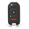 Jingyuqin Update Modified 3/4 Buttons Car Key For Honda Accord Pilot Cr-V Key Housing Civic Insight Ridgeline 2003-2013