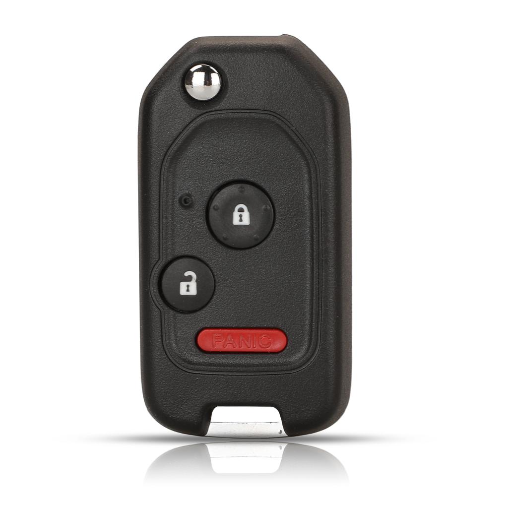 Jingyuqin Update Modified 3/4 Buttons Car Key For Honda Accord Pilot Cr-V Key Housing Civic Insight Ridgeline 2003-2013