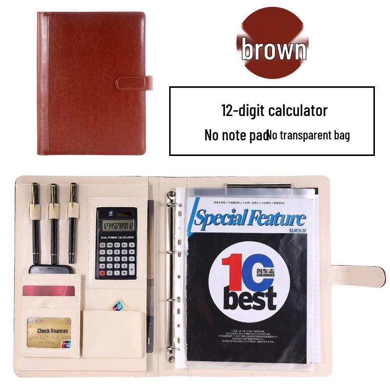 Manufacturer A4 Manager Zippered Business Ring Binder & Clipboard