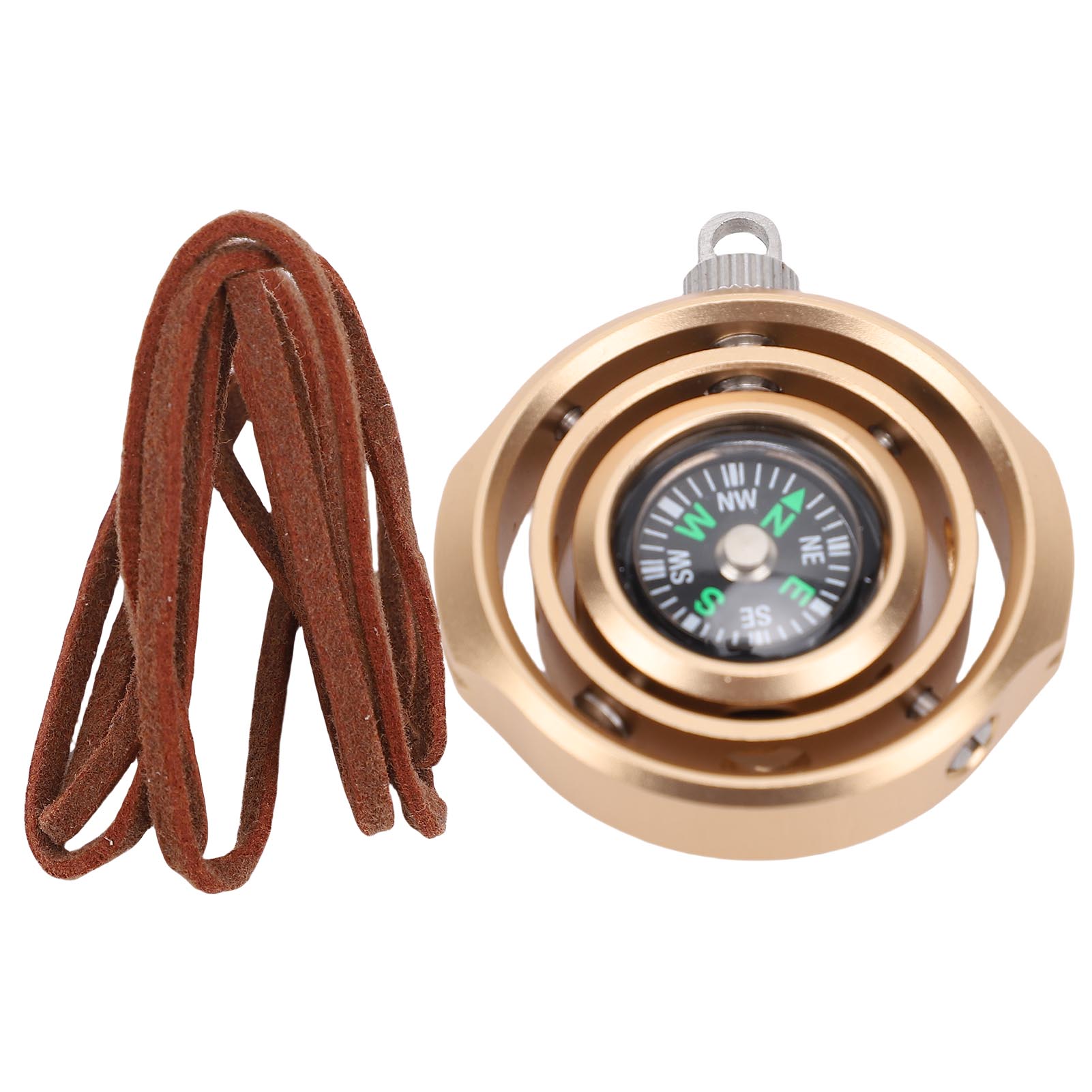 

Металлический гироскоп для пальцев, вращающийся циферблат, снятие стресса, вращающаяся игрушка для пальцев, алюминиевый сплав с золотой