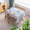 Simple And Advanced Sense Waterproof, Oil-Proof, Leave-In And Dirt-Resistant Home Picnic Student Modern Grid Peva Tablecloth