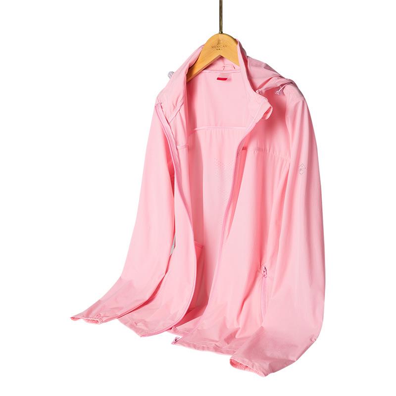 Unisex UPF40+ Waterproof Windbreaker with Detachable Hood – Skin-friendly UV Protection for Summer