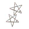 1 Paar Mädchen Haarspange Punktmuster Wellenherzen Geometrisches Design Metall Haarspangen Seitenpony Haarspangen Pendlerhaar