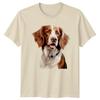 Brittany Spaniel Dog Art TShirt Brittany Spaniel Dogs Birthday Gift For Him Her