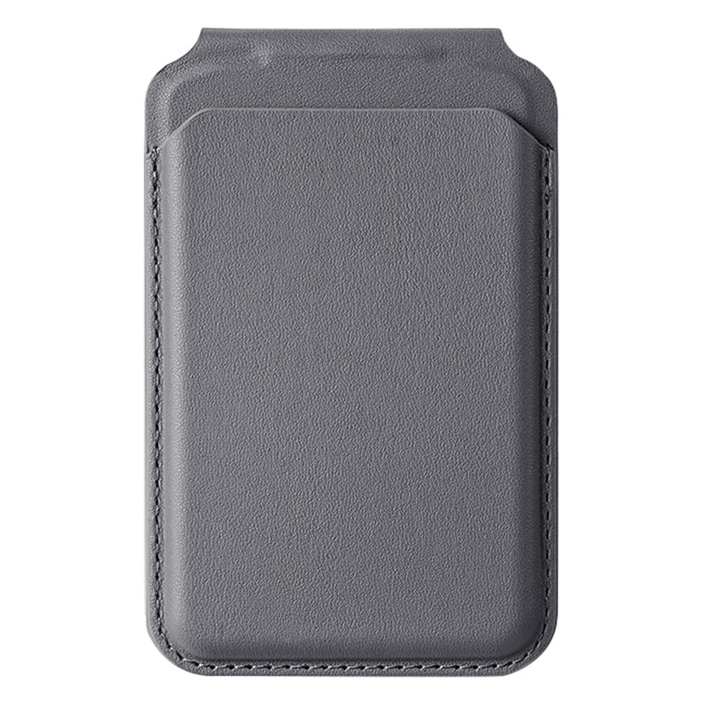 Bi-Fold Phone Card Bag PU Leather Magnetic Card Holder with Foldable Kickstand Function