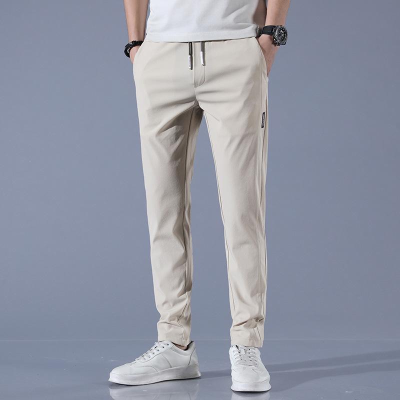 Casual Pants For Men, Summer Wear, Thin Cut, Drawstring Pants, Men'S Casual Pants, Men'S Elastic Waistband Trend