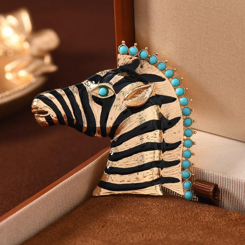 

Вінтажні металеві брошки у вигляді тварин зебр середнього розміру, значок на лацкан у вигляді тварин, смішні прикраси, подарунок для друзів, унісекс, аксесуари для пальто