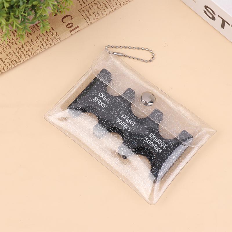 Coin Dispenser Keychain Transparent Coin Collection Purse Wallet Portable Japan Coin Holder Coin Changer Holder Coin Organizer