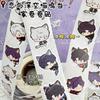 500 Stickers/Roll Love and Deepspace Cat Stickers Sylus Xavier Zayne Rafayel Caleb Kawaii Decoration Sticker Journaling Material