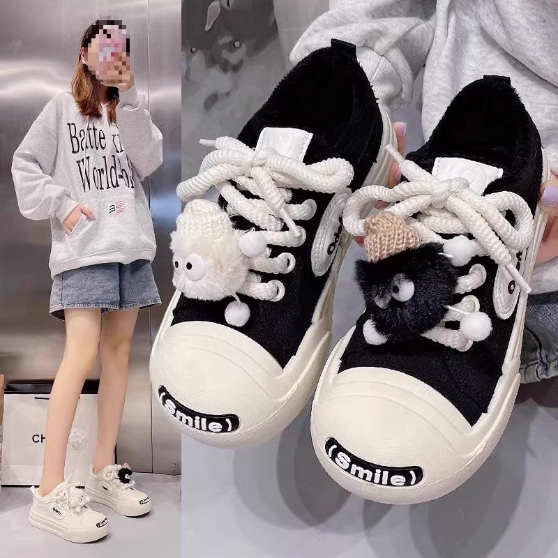 Ugly cute big head women's shoes 2026 new spring and autumn princess shoes junior high school students sports platform explosion casual bread shoes