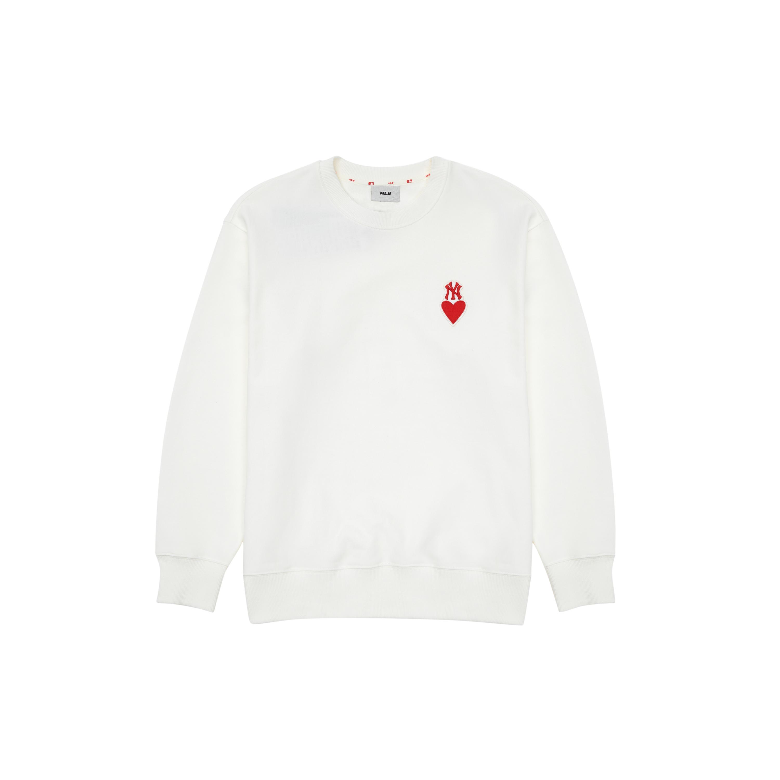 

New MLB Sweatshirt Unisex Gift Box Set Included Cream 3AMTH0131-50CRS M