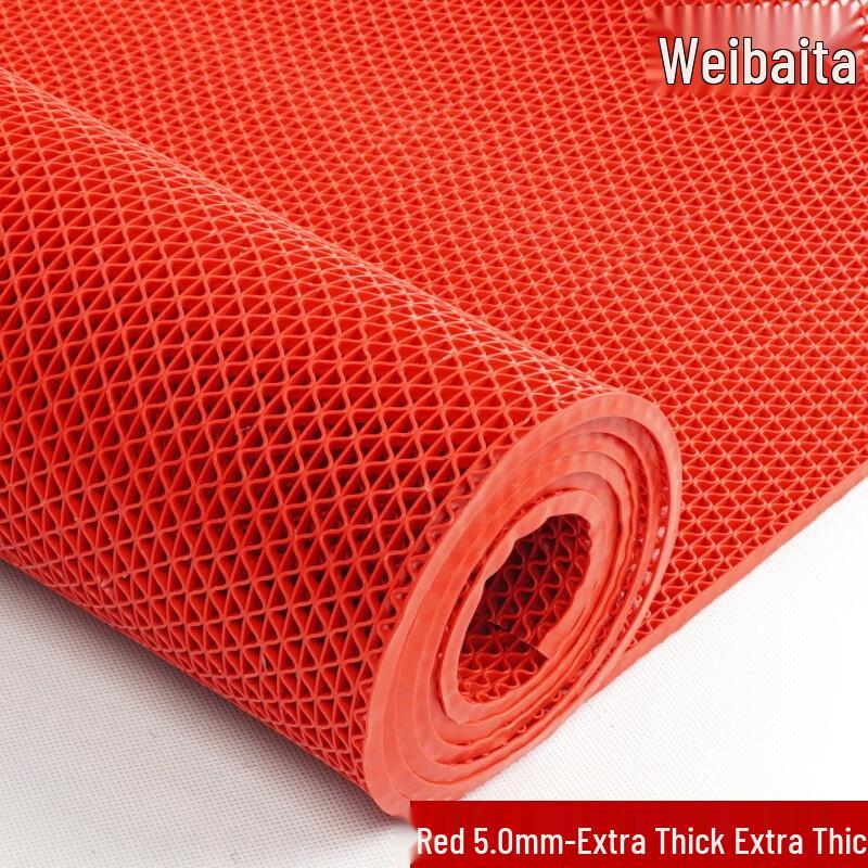 Weibaida Hollow Anti-Slip Floor Mat - Waterproof & Oil-Proof for Kitchen, Bathroom, Outdoor 1*0.6m