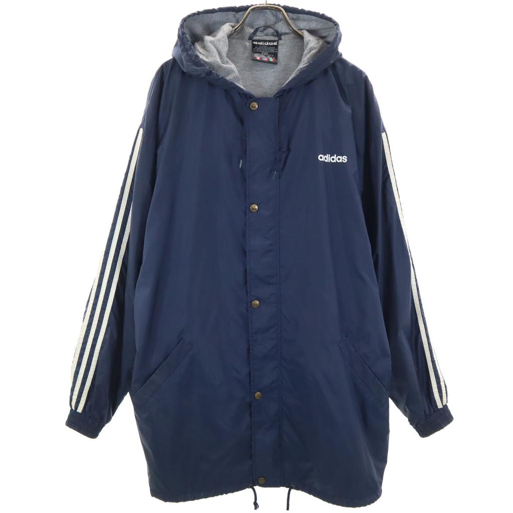 Adidas 90s Old Bench Coat L Navy Men's Used