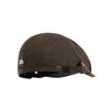 Pure Color Newsboy Flat Cap British Style Retro Painter Hat Embroider Letter Hat  Streetwear