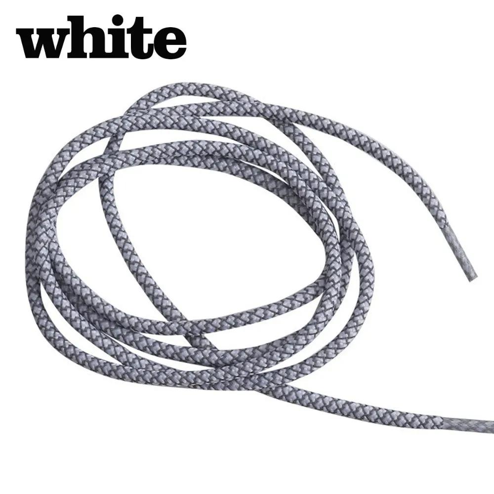 1 Paar 100CM/140CM Reflektierende Sneaker-Schnürsenkel Rund Bunt Schuhbänder Ersatz Polyester Schuhseil Schuhzubehör