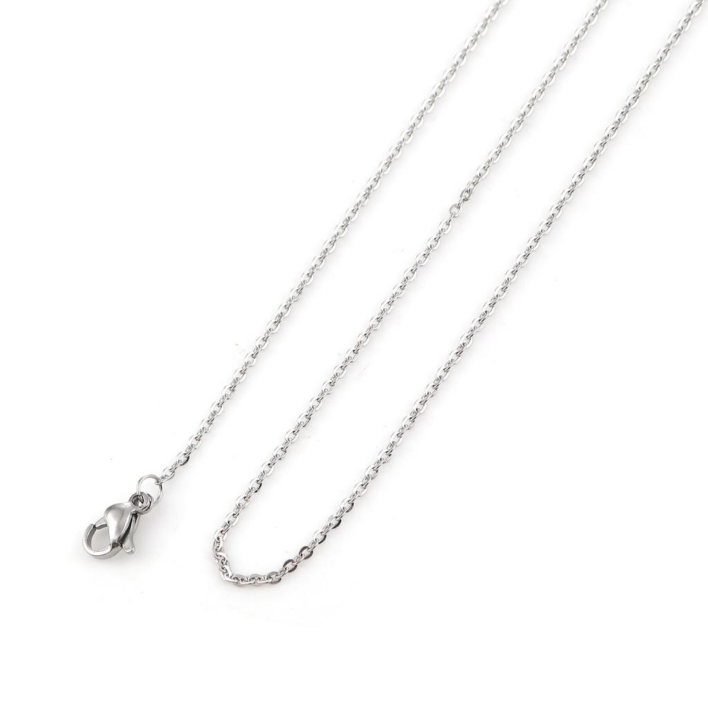 5 Piece 304 Stainless Steel Link Cable Chain Necklace Rose Gold/Silver/Gold Plated For DIY Jewelry Making Findings