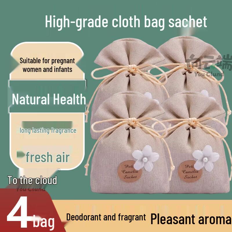 Wardrobe Fragrance Sachets - Gardenia & Osmanthus (4-Pack)