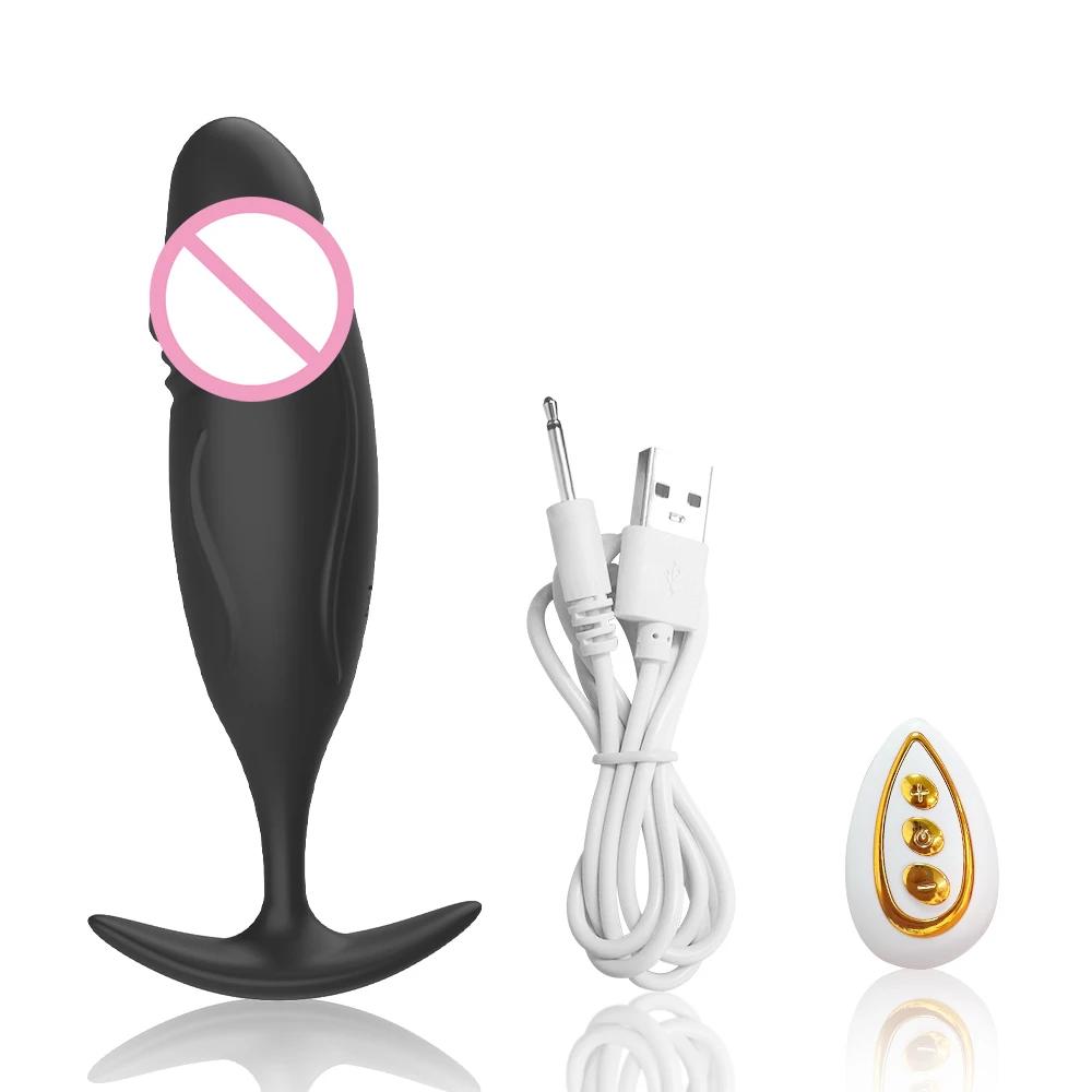 10 Modes Vibrating Butt Plug Anal Plug for Men Remote Control Anal Vibrator for Gay Mini Dildo for Women Sex Toy for Men