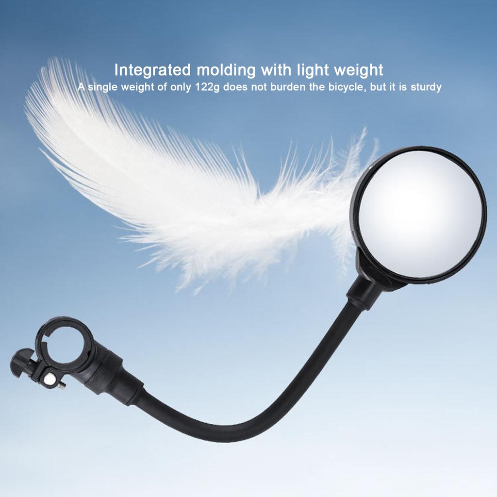 Bicycle Mirror for Handlebars Hose Adjustable Rear View Mirror Reflector for Moped Bike Standard Bike